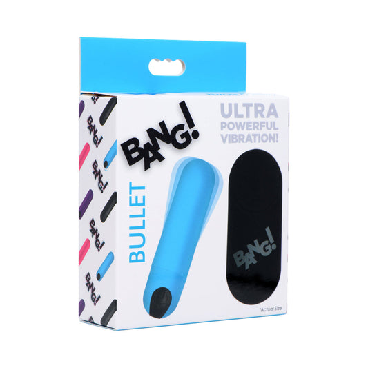 BANG! Vibrating Bullet with Remote Control Blue-0