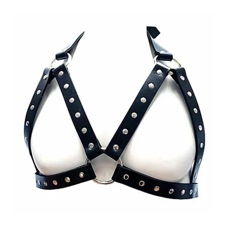 Female Chest Harness - BLACK-0