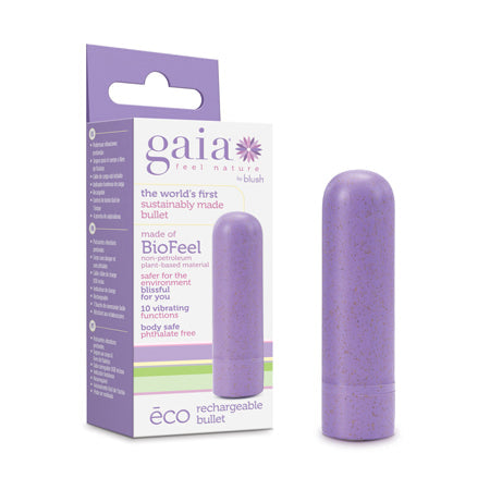 Gaia Eco Rechargeable Bullet Vibrator Lilac-0