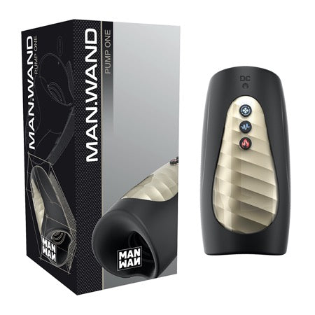 Man.Wand Pump One Rechargeable Multi-Function Masturbator Black-0