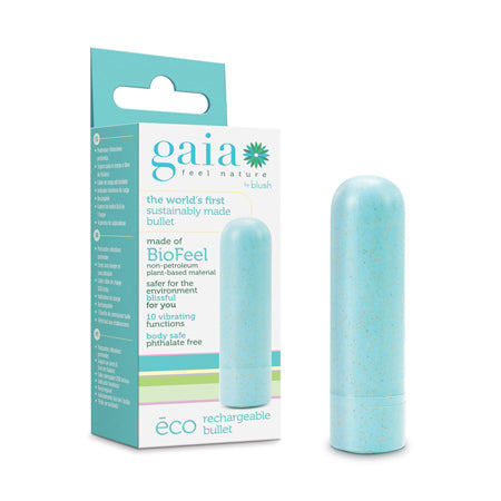Gaia Eco Rechargeable Bullet Vibrator Aqua-0