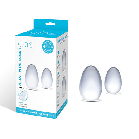 Glas 2-Piece Glass Yoni Egg Set-0