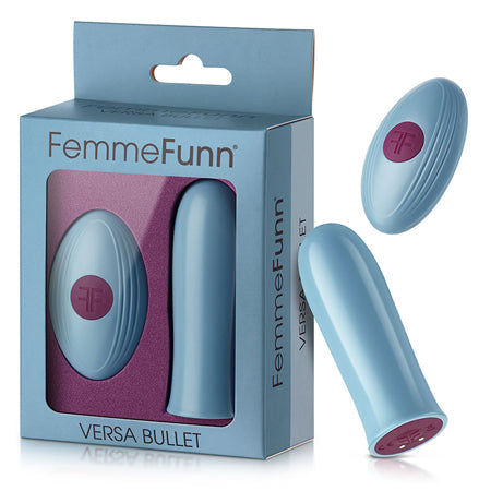 FemmeFunn Versa Bullet Rechargeable Remote-Controlled Vibrator Light Blue-0