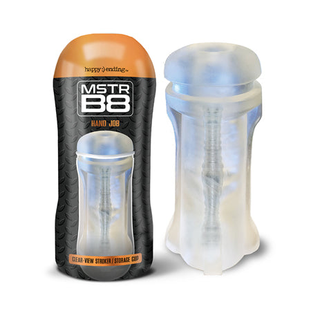 Happy Endings MSTR B8 In the Clear Stroker Cup Hand Job-0