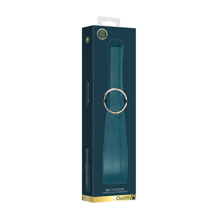 Ouch! Halo Ringed Belt Flogger Green-0
