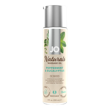 JO Naturals Massage Oil Peppermint & Eucalyptus 4 oz.-0