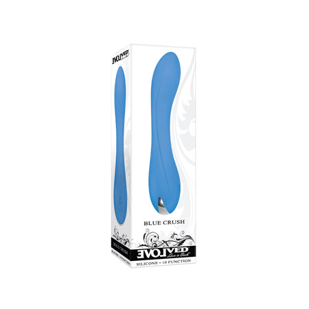 Evolved Blue Crush Rechargeable Silicone G-Spot Vibrator Blue-0