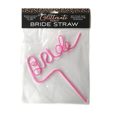 Glitterati Party Bride Straw Pink-0