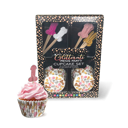 Glitterati Penis Party Cupcake Set-0