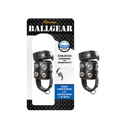 Ballgear Ball Stretcher With Separator & D-Ring - Black-0