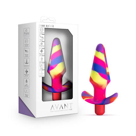Avant Free Spirit Silicone Vibrating Anal Plug Scarlet-0