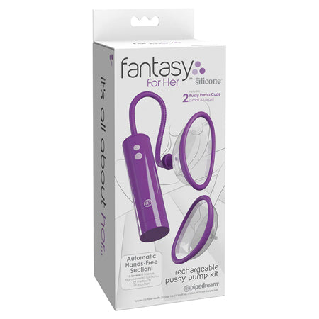 Fantasy For Her Rechargeable Pussy Pump Kit Silicone-0