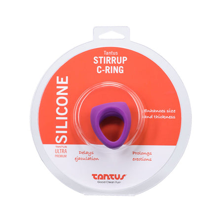 Tantus Stirrup C-Ring Cock and Ball Sling Purple-0