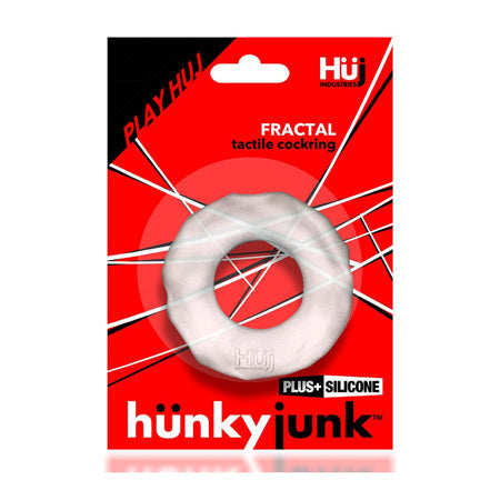 Hunkyjunk Fractal Tactile Cockring Clear Ice-0