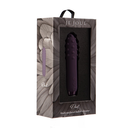 Je Joue Duet Rechargeable Silicone Multi-Surfaced Bullet Vibrator Purple-0