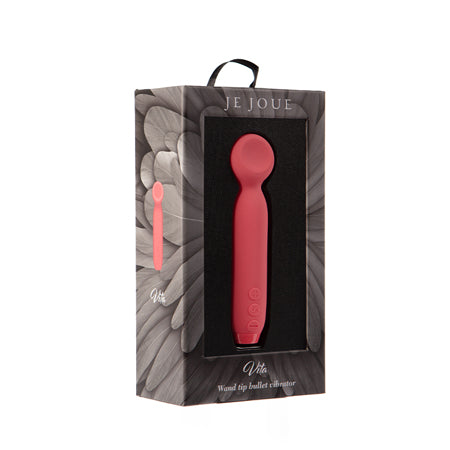 Je Joue Vita Rechargeable Silicone Wand Tip Bullet Vibrator Watermelon Pink-0