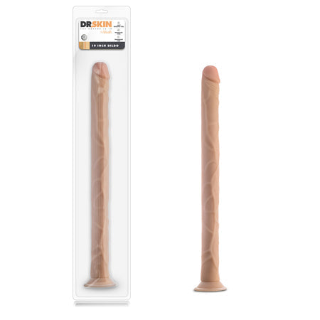Dr. Skin 19 in. Dildo Beige-0