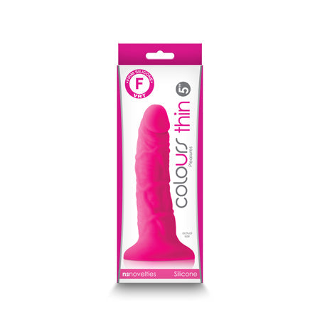 Colours Pleasures Thin 5 in. Dildo Pink-0