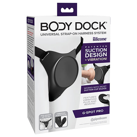 Body Dock G-Spot Pro Vibrating Silicone Strap-On Harness-0