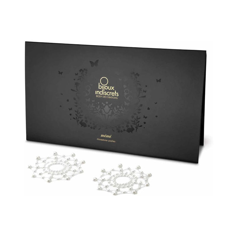 Bijoux Indiscrets Mimi Rhinestone Pasties Circles Pearl-0