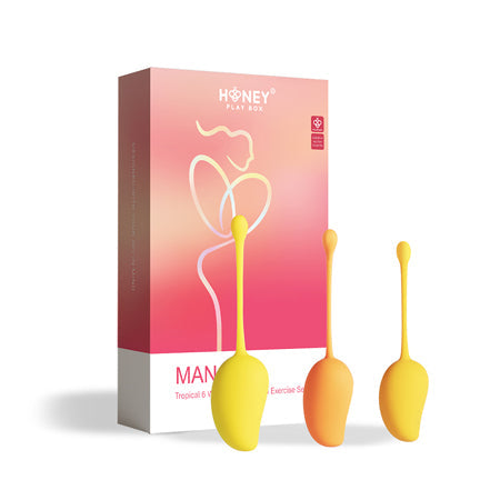 Honey Play Box Mango Tropical Weighted Kegel Ball 6-Piece Exercise Set Assorted Color-0