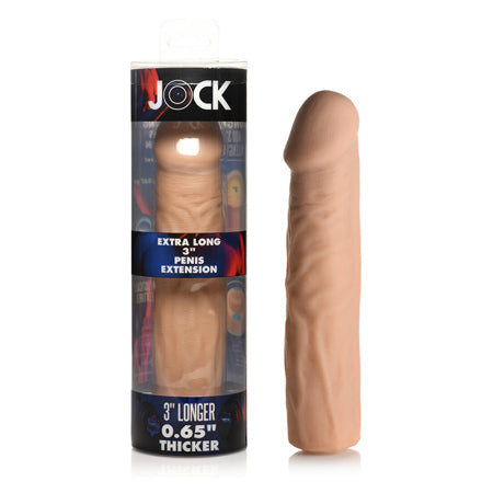 Jock Extra Long Penis Extension Sleeve 3 in. Light-0