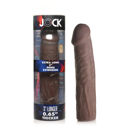 Jock Extra Long Penis Extension Sleeve 3 in. Dark-0