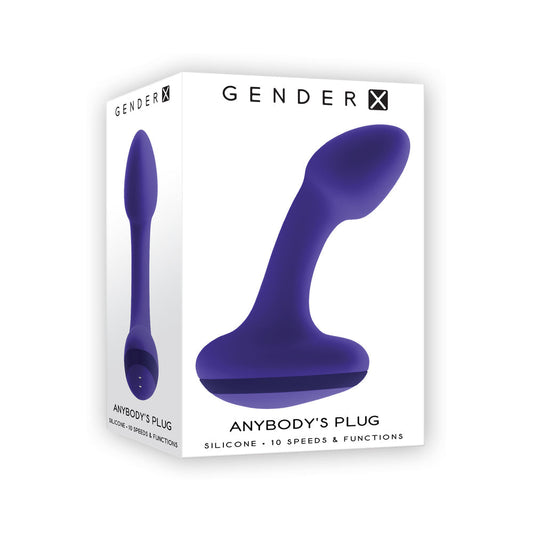 Gender X Anybody's Plug Rechargeable Plug Silicone Purple-0