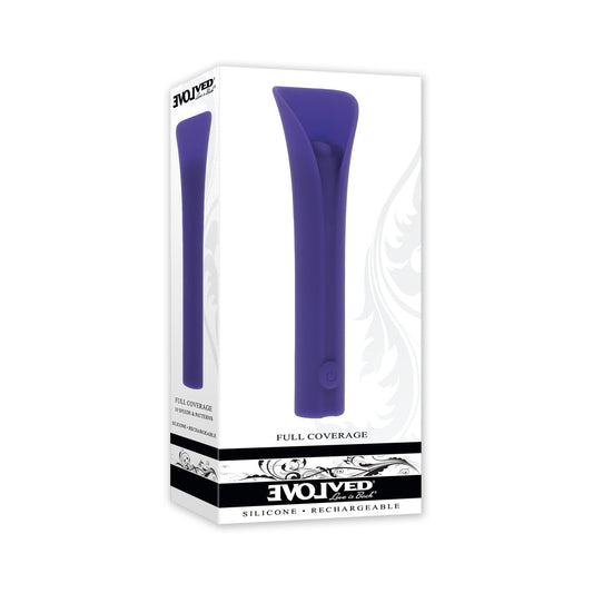 Evolved Full Coverage Rechargeable Bullet Silicone Purple-0