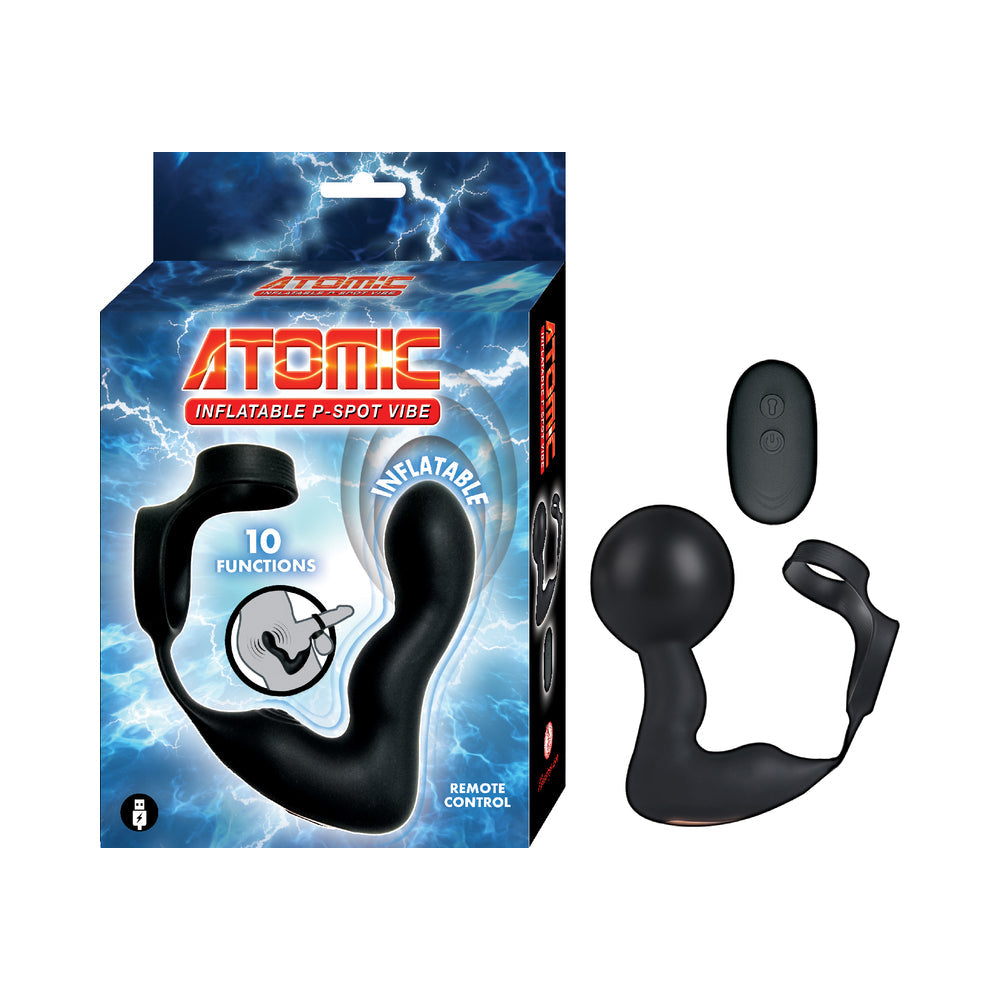 Atomic Inflatable P-Spot Vibe Black-0