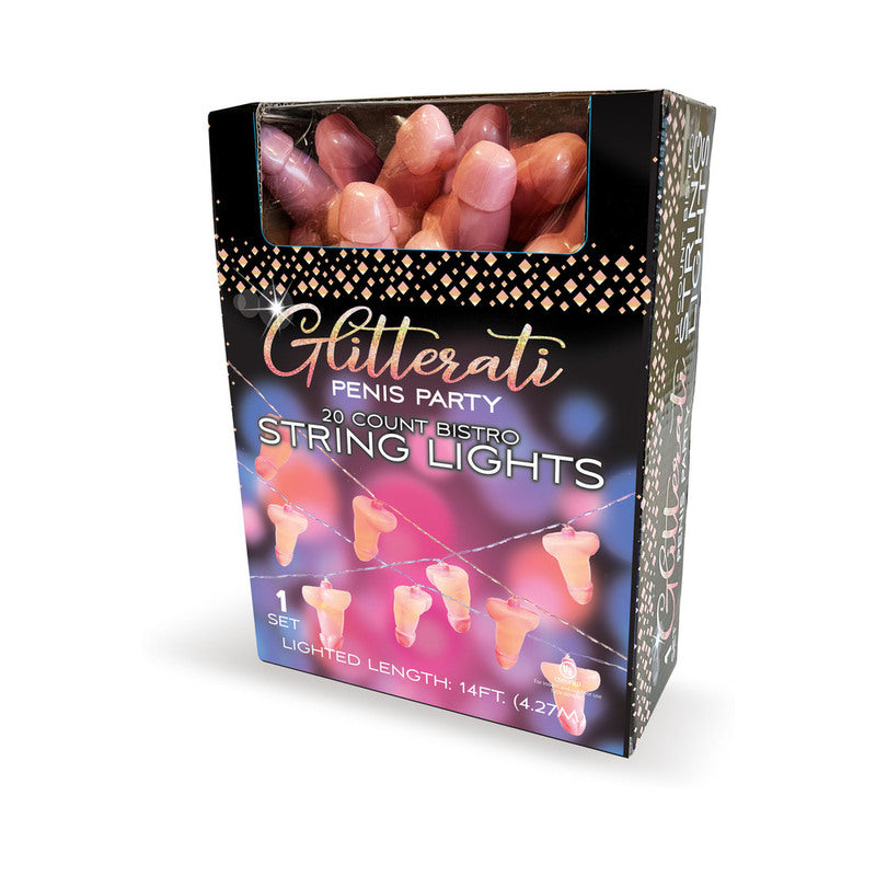 Glitterati Penis Party String Lights 14 ft.-0