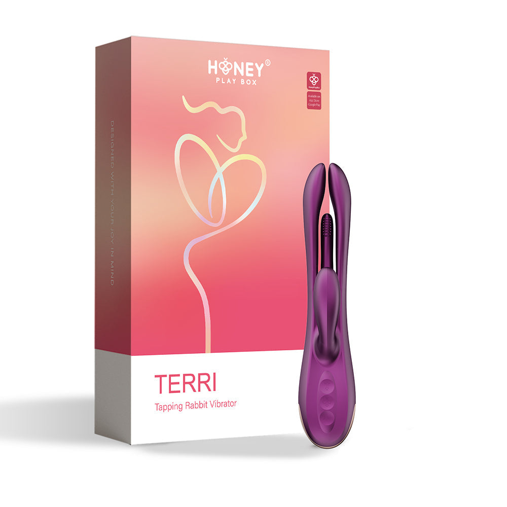 Honey Play Box Terri App-Controlled Kinky Finger Tapping Rabbit Vibrator-0