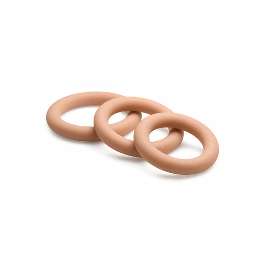 Jock Silicone Cock Ring 3-Piece Set Medium-0