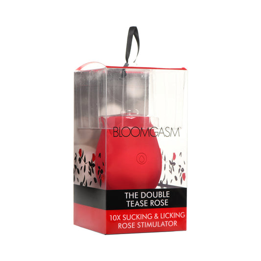 Bloomgasm The Double Tease Rose 10X Sucking & Licking Rose Stimulator-0
