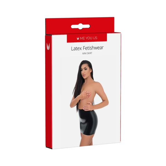Me You Us Latex Mini Skirt Large-0