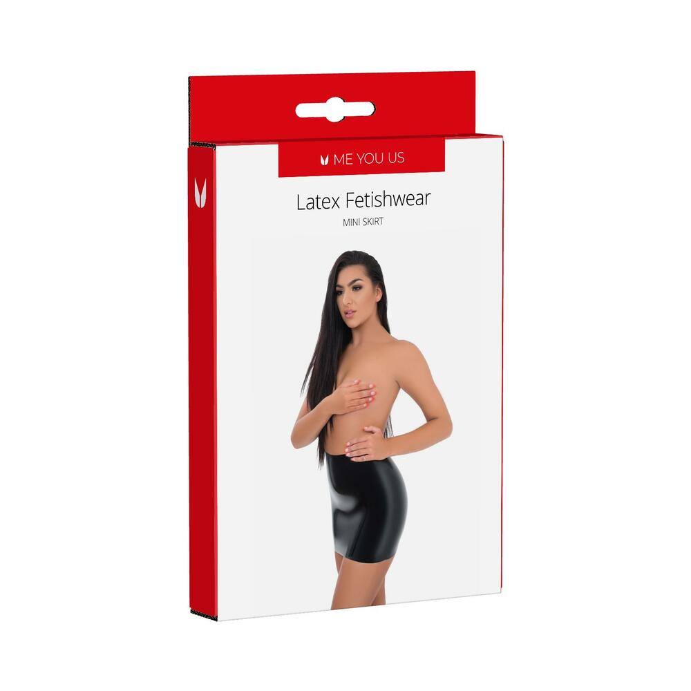 Me You Us Latex Mini Skirt Large-0