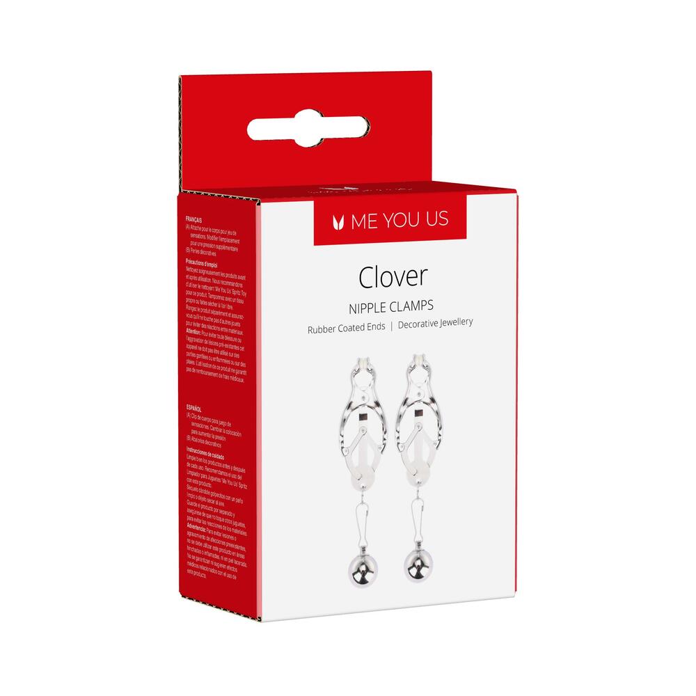 Me You Us Clover Nipple Clamp Silver-0