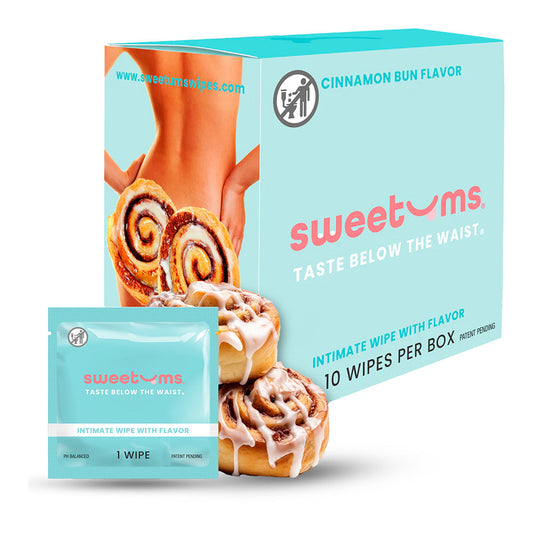 Sweetums Intimate Wipes Cinnamon Bun Flavor 10-Pack-0