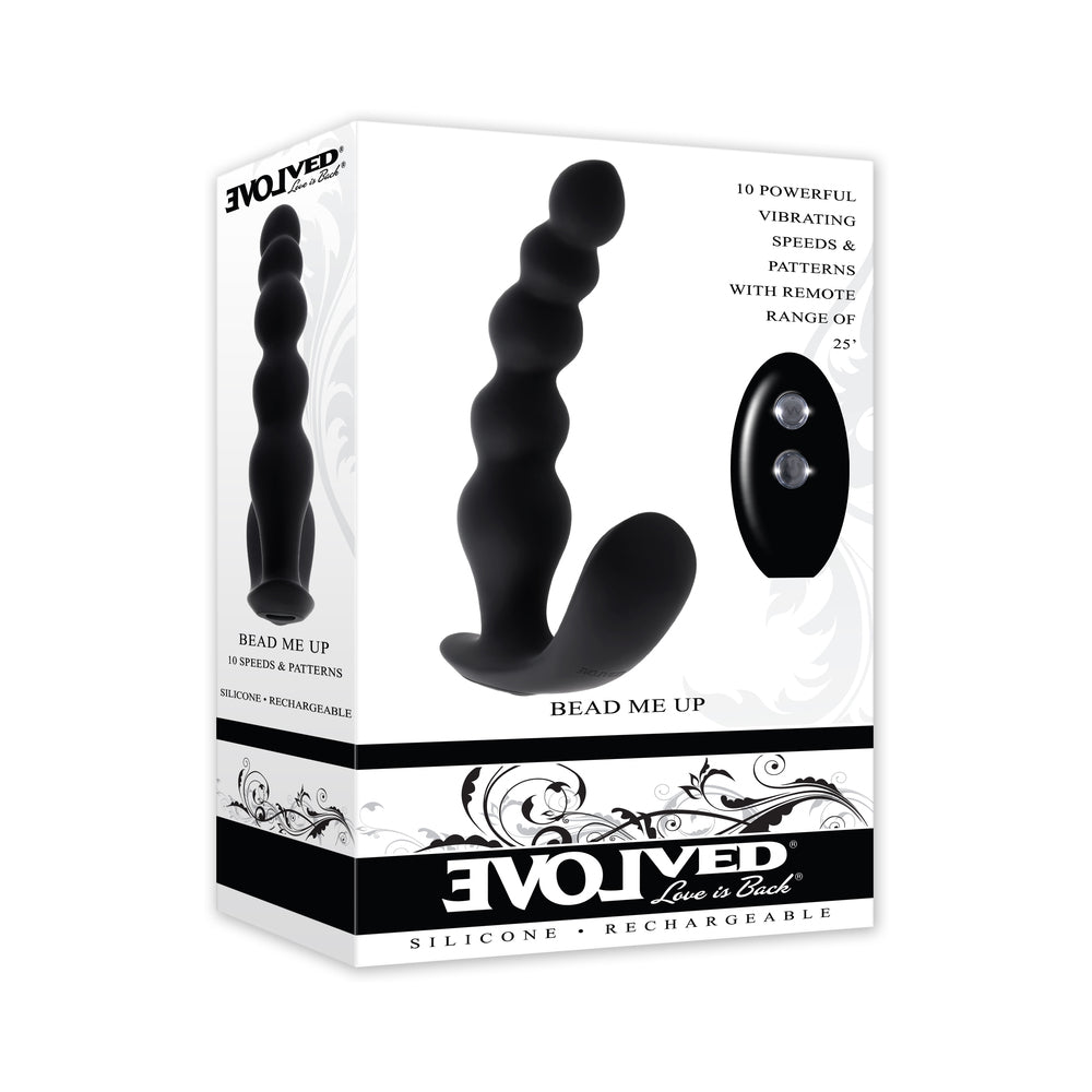 Evolved Bead Me Up Prostate Rechargeable Black-0