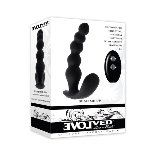 Evolved Bead Me Up Prostate Rechargeable Black-0
