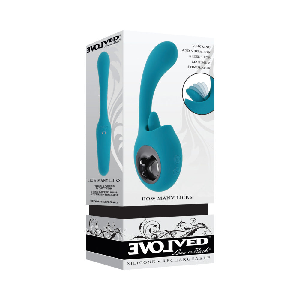 Evolved How Many Licks Rechargeable Teal-0