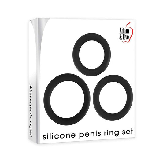 Adam & Eve Silicone Penis Ring Set-0