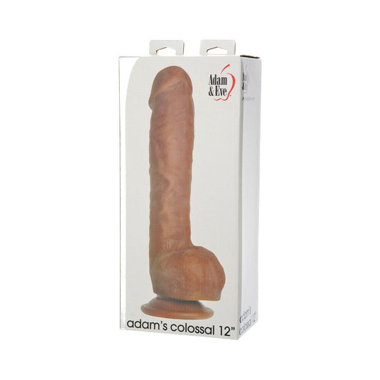 Adam & Eve Adam's Colossal 12 in. Dildo Brown-0