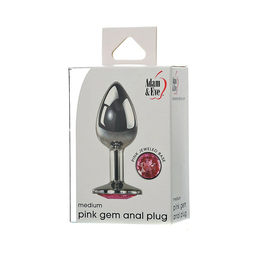 Adam & Eve Pink Gem Anal Plug Medium-0