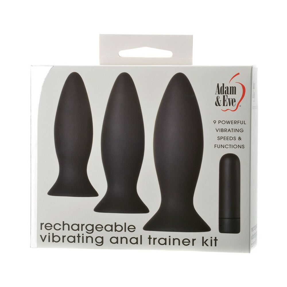Adam & Eve Rechargeable Vibrating Anal Plug Trainer Kit-0