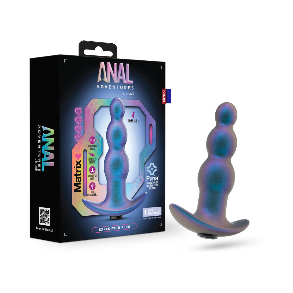Anal Adventures Matrix Expedition Plug Lunar Blue-0