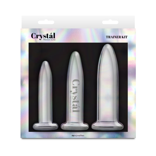 Crystal 3-Piece Glass Trainer Kit Clear-0