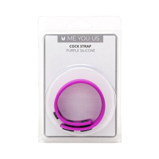 Me You Us Purple Silicone Cock Strap-0
