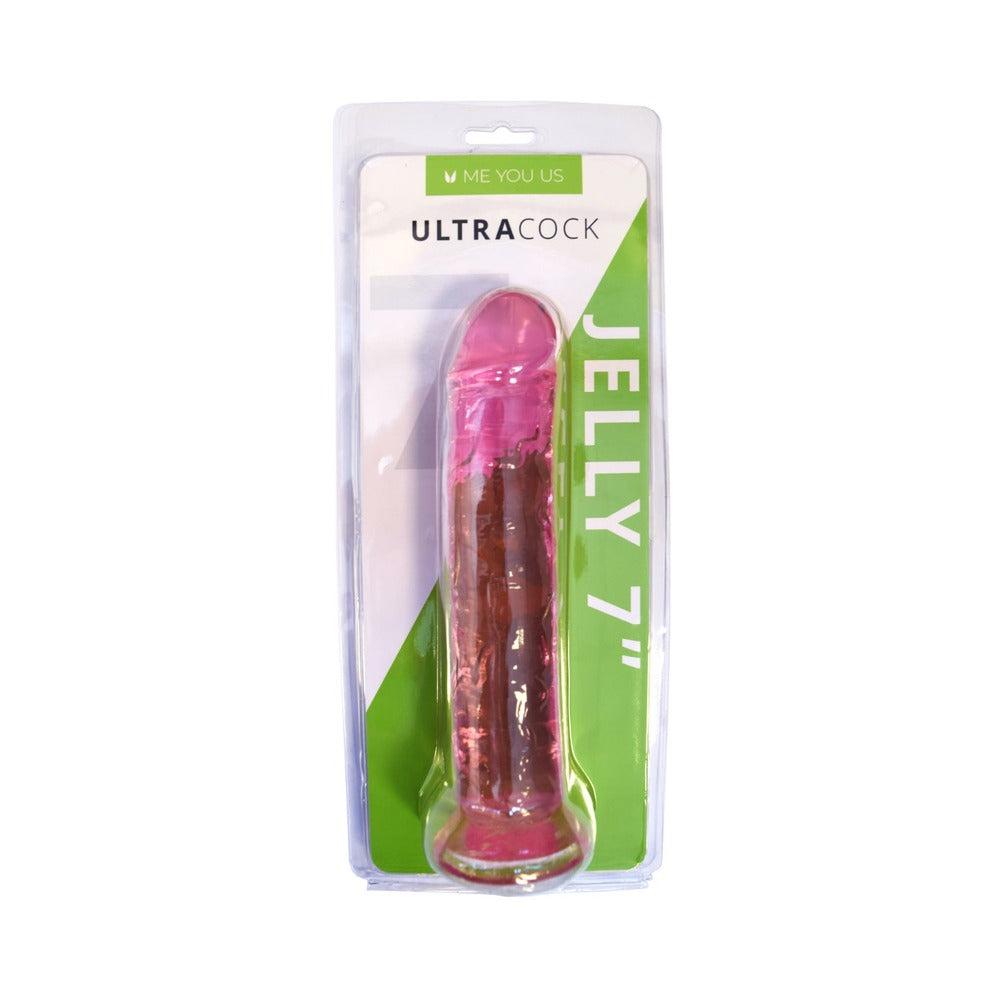Me You Us Ultracock Pink Jelly 7 in. Dong-0