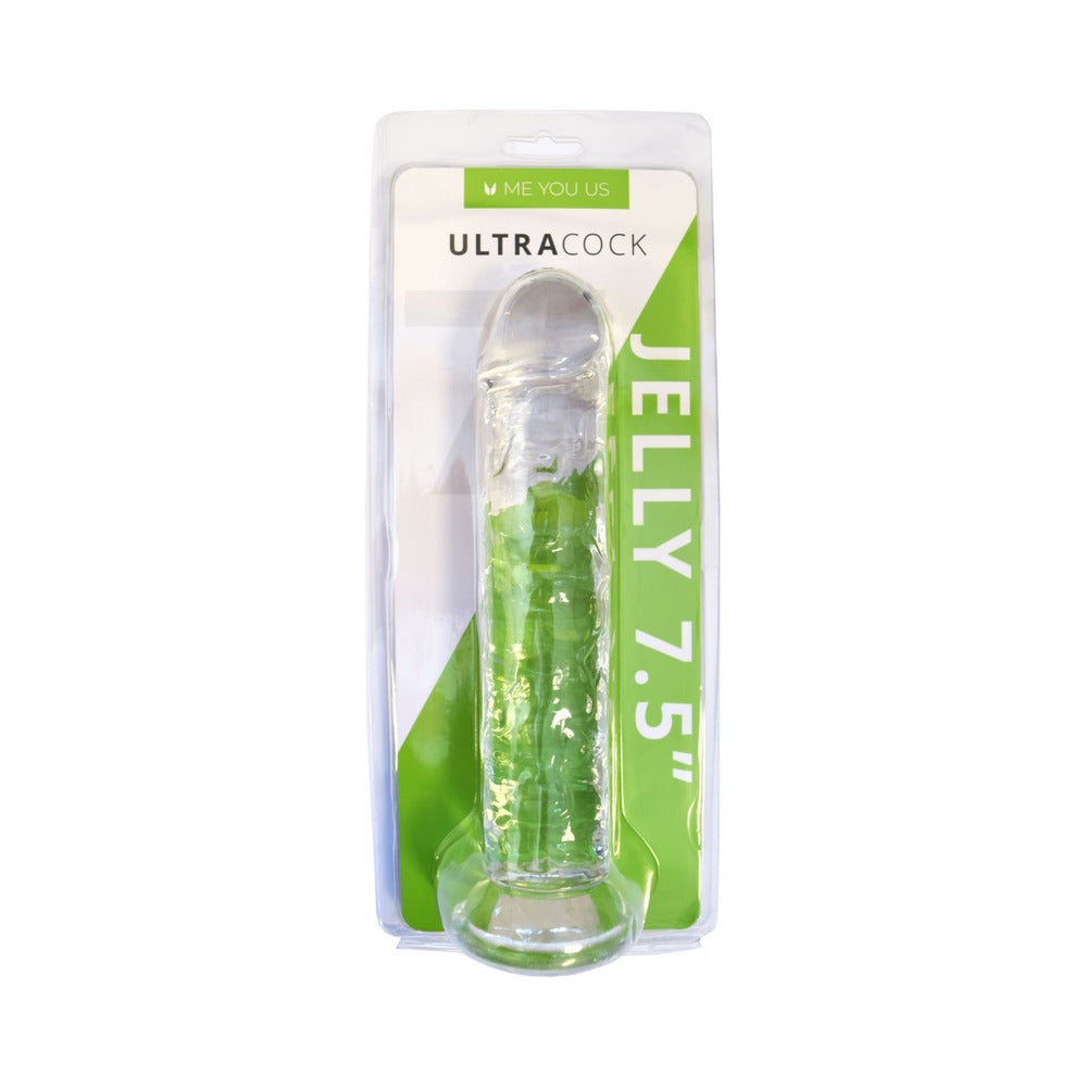 Me You Us Ultracock Clear Jelly 7.5 in. Dong-0